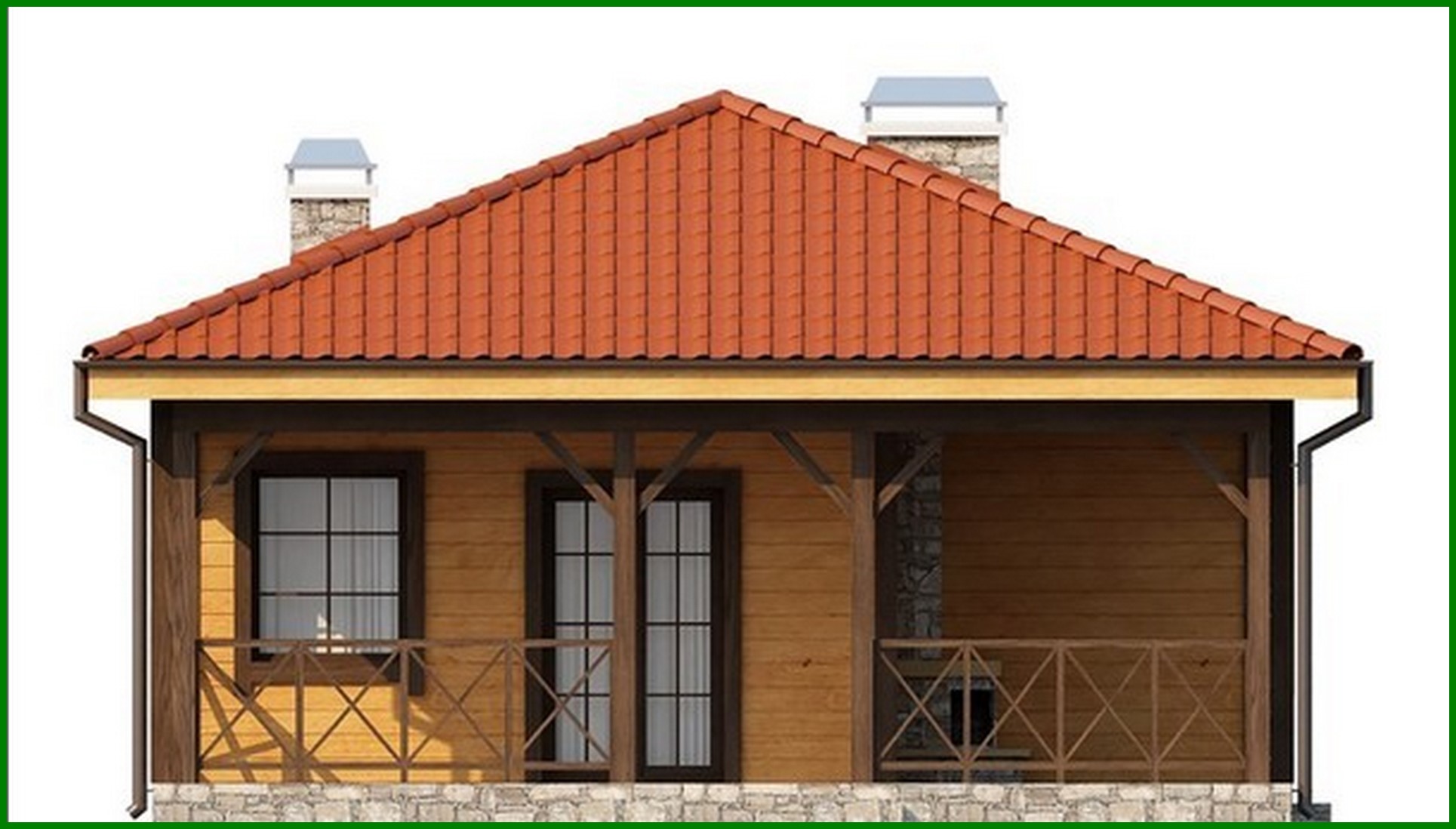 Galería de visualizaciones - Proyecto de casa con una gran terraza cubierta