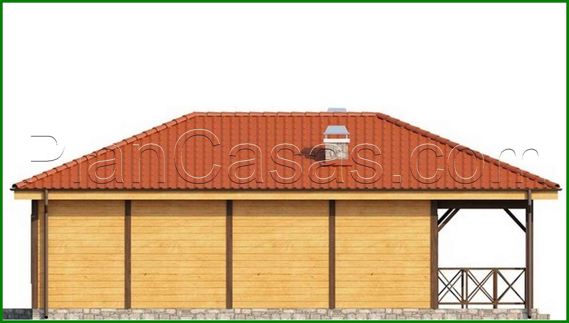 Galería de visualizaciones - Proyecto de casa con una gran terraza cubierta