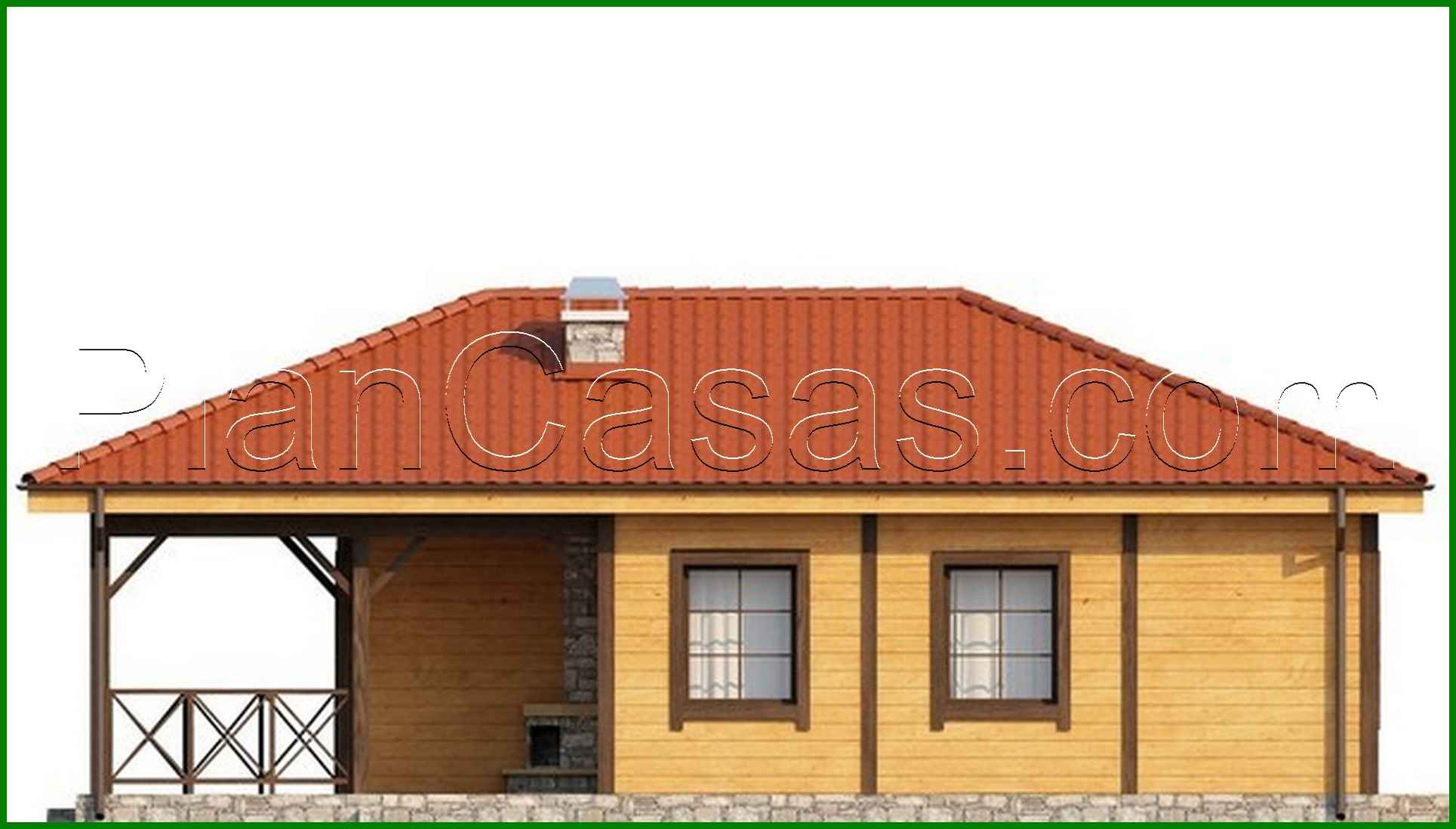 Galería de visualizaciones - Proyecto de casa con una gran terraza cubierta