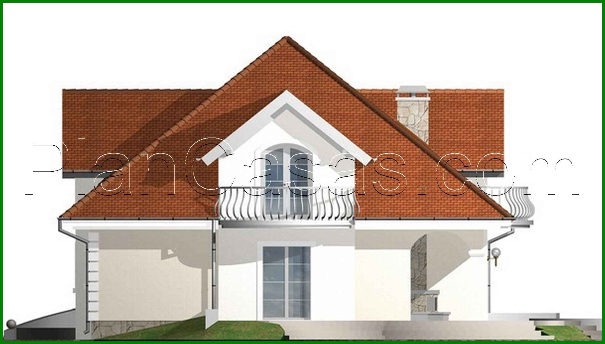 Visualization gallery - Cottage project with balconies