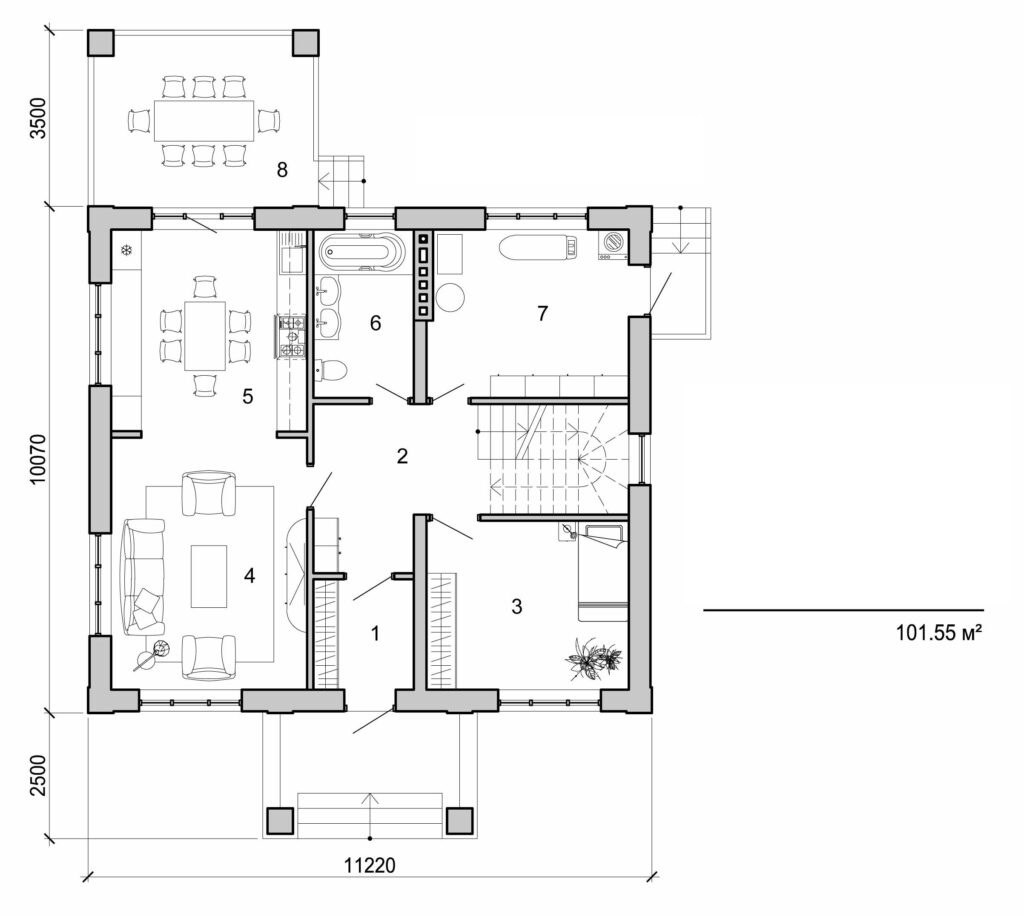 Galería de visualizaciones - Casa de dos plantas