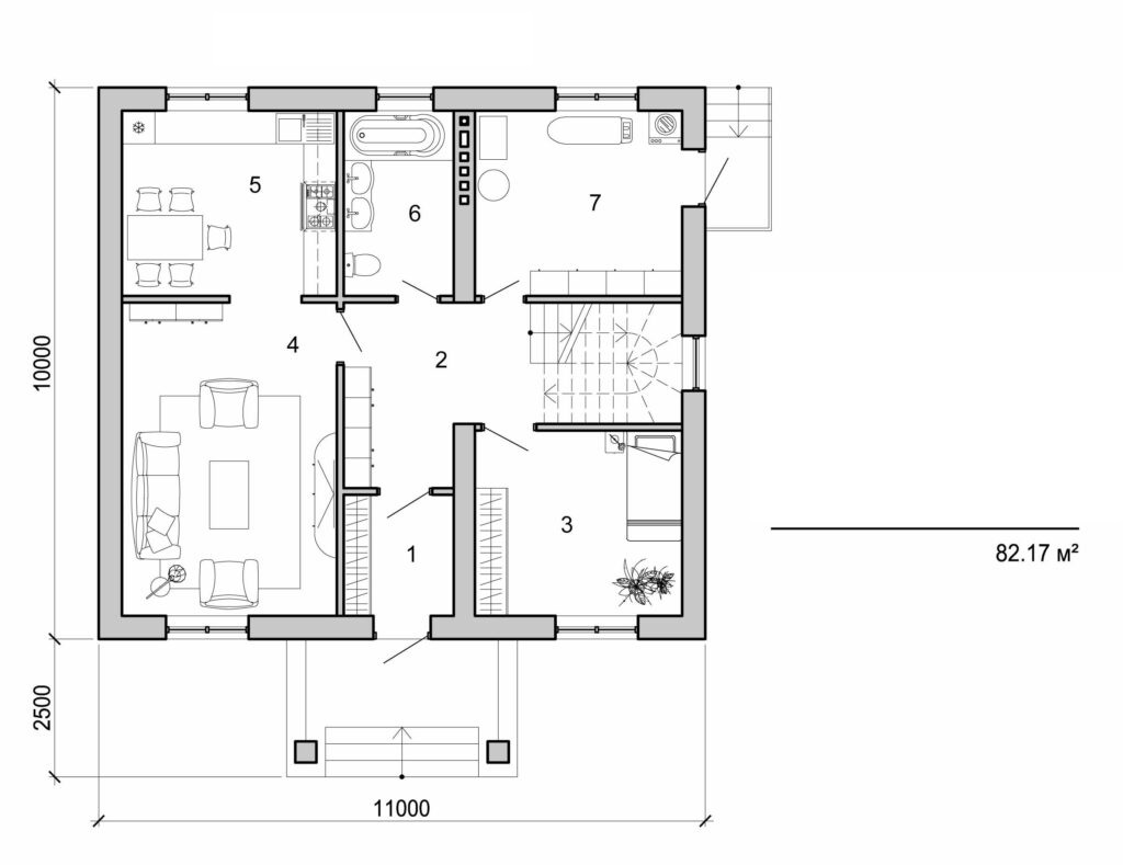 Galería de visualizaciones - Casa de dos plantas