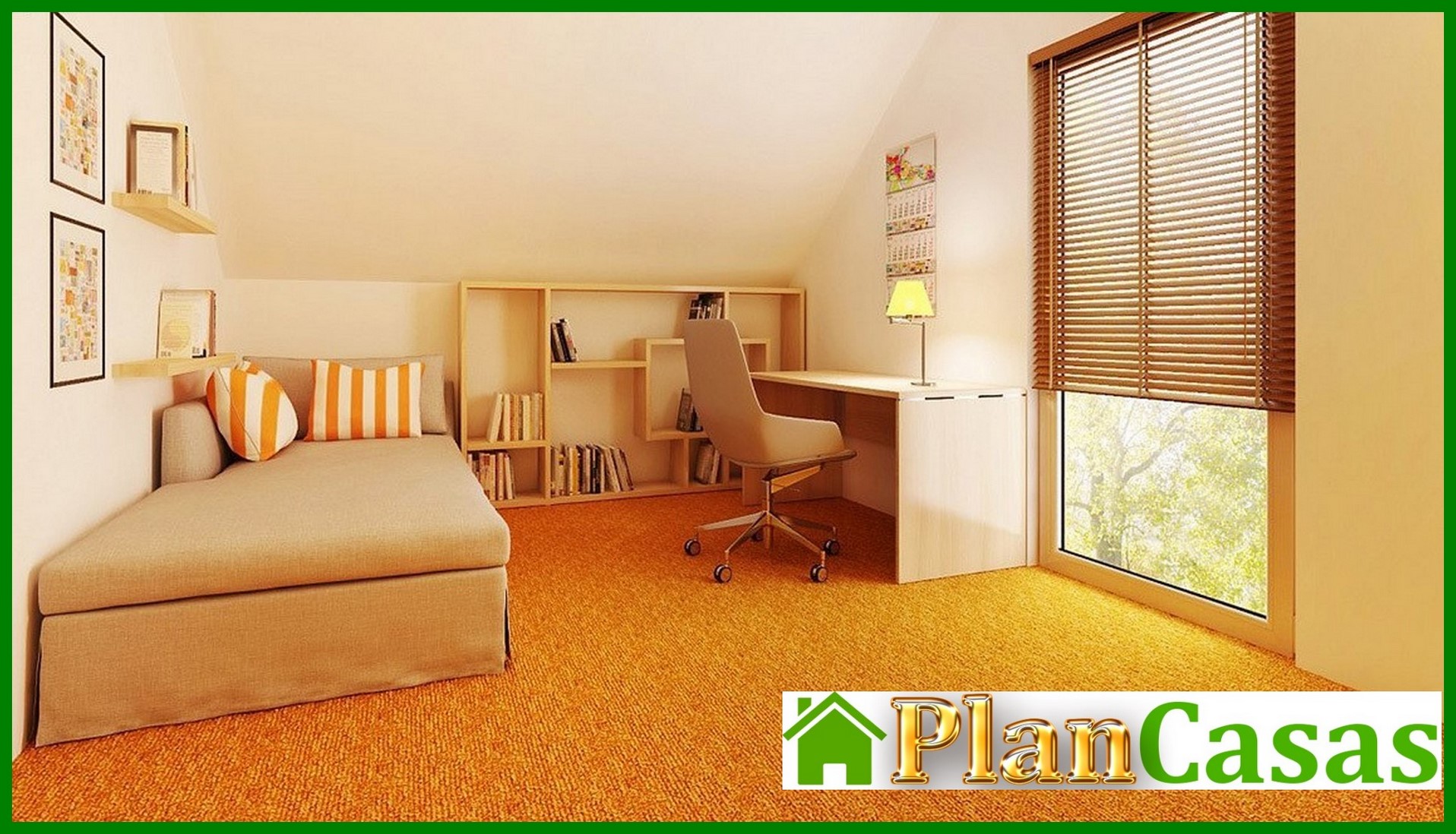 Galería de visualizaciones - Proyecto de una pequeña casa de campo con ático