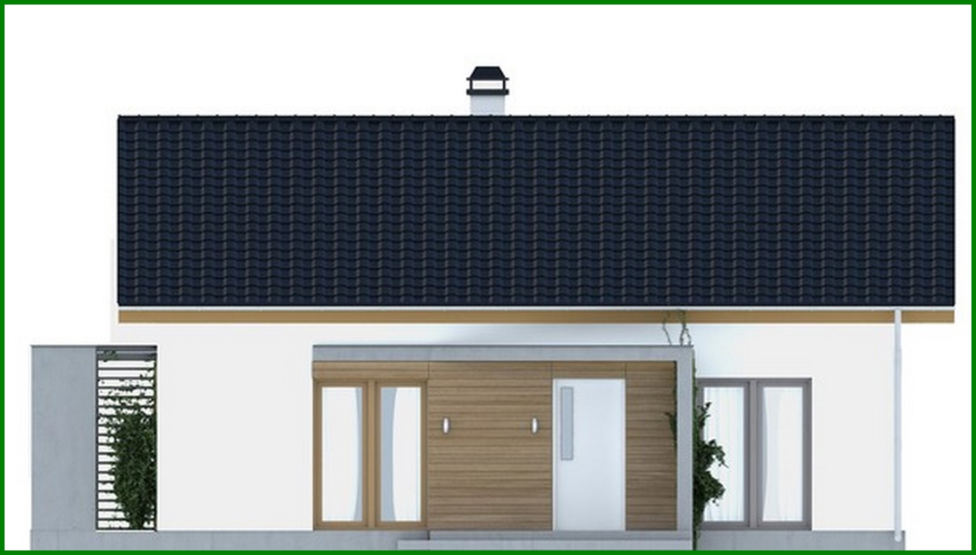 Galería de visualizaciones - Proyecto de una pequeña casa de campo con ático