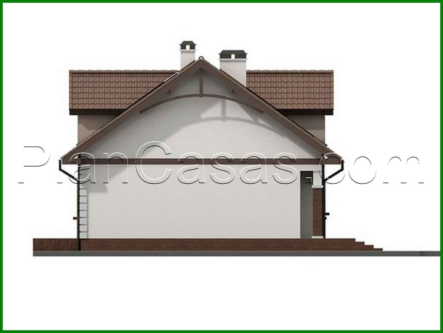 Galería de visualizaciones - Proyecto de una casa tradicional con ático y mirador