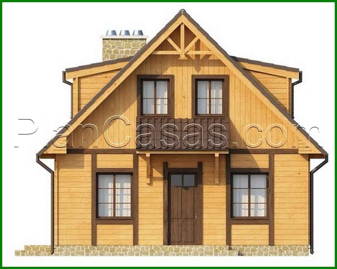 Visualization gallery - House project with an external fireplace