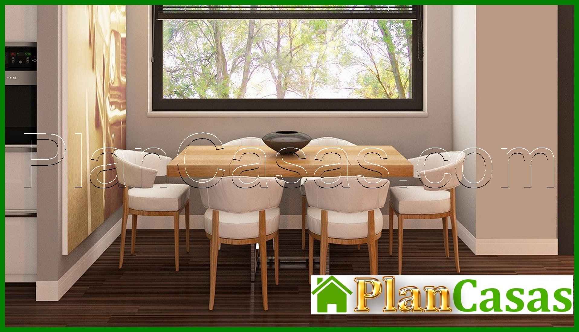 Visualization gallery - Project of a house with a kitchen on the south side