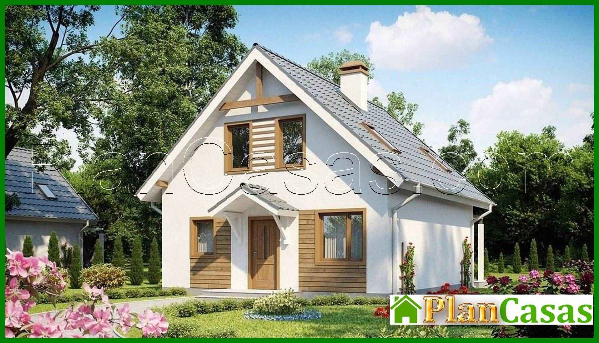 Project of a house with a kitchen on the south side