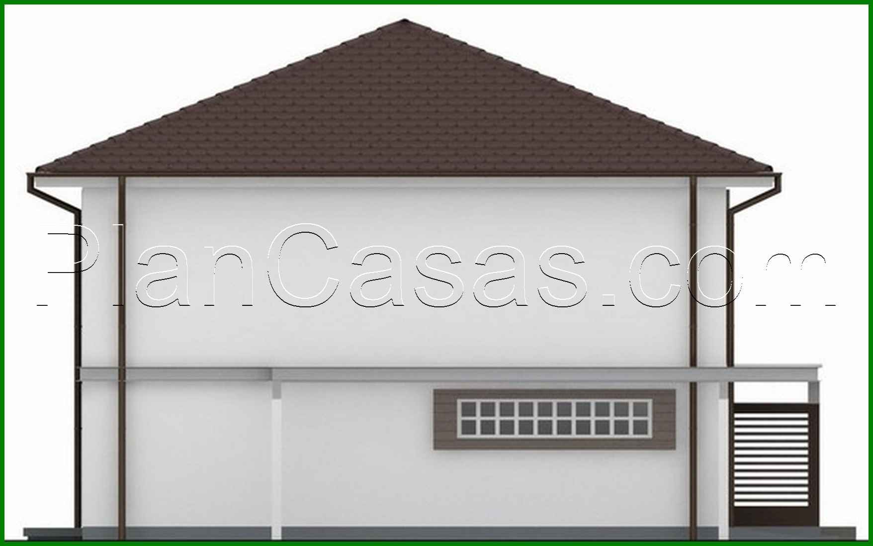 Visualization gallery - A project of a simple two-story house with a built-in garage