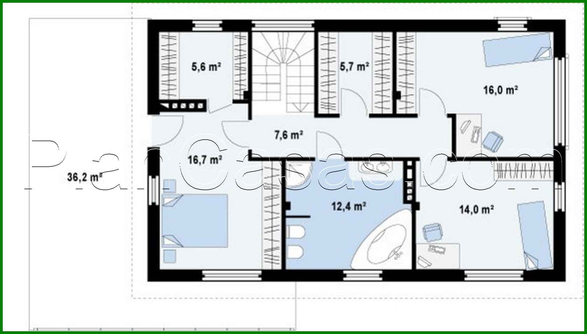 Galería de visualizaciones - Proyecto de una casa de campo de dos plantas con una gran terraza