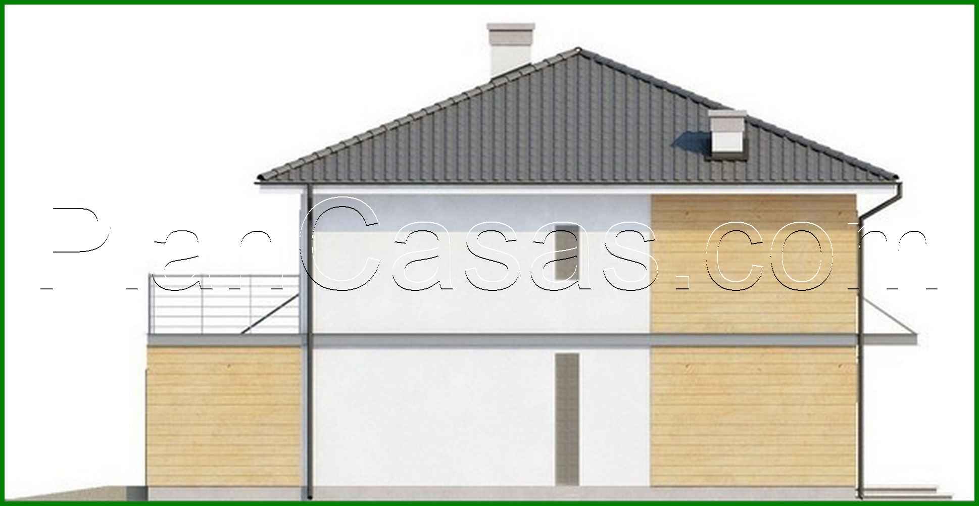 Galería de visualizaciones - Proyecto de una casa de dos plantas con garaje ampliado para dos coches