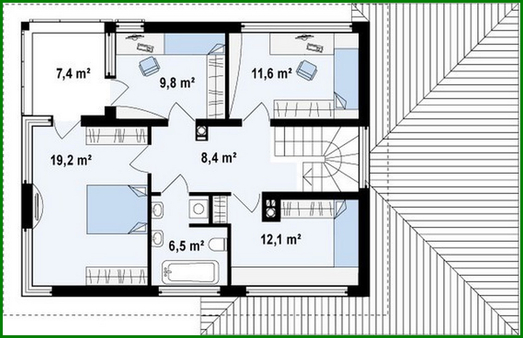Galería de visualizaciones - Proyecto de una casa moderna de dos plantas con sala de estar