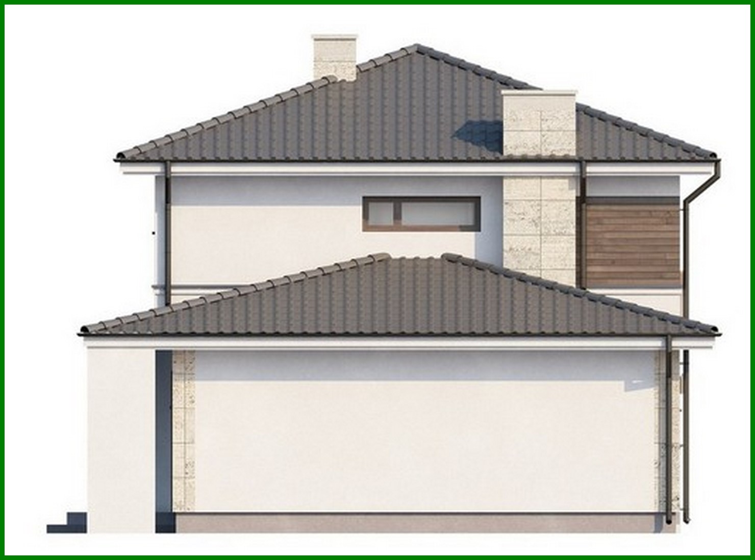 Galería de visualizaciones - Proyecto de una casa moderna de dos plantas con sala de estar