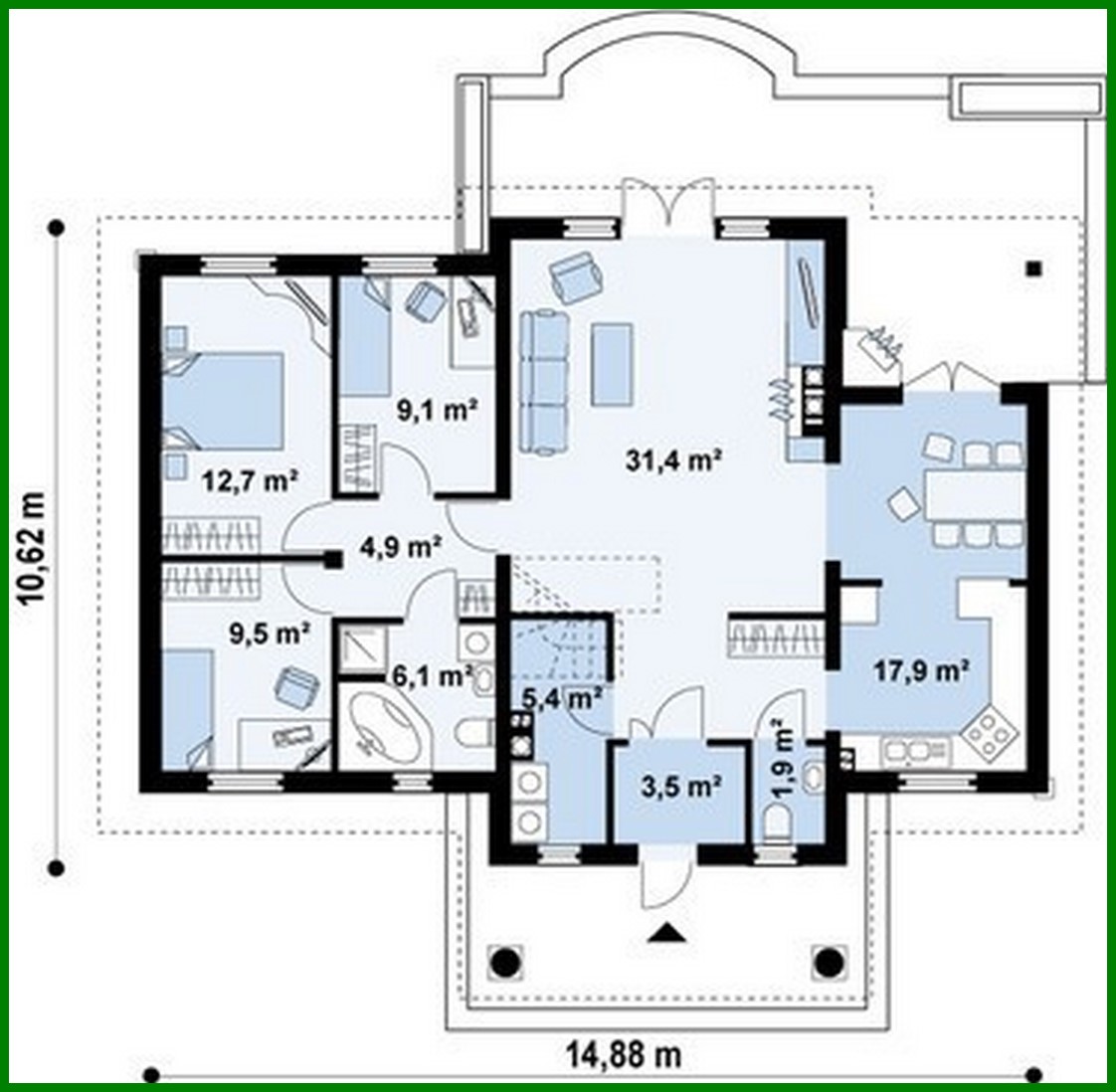 Galería de visualizaciones - Proyecto de una casa de estilo noble, como una finca señorial
