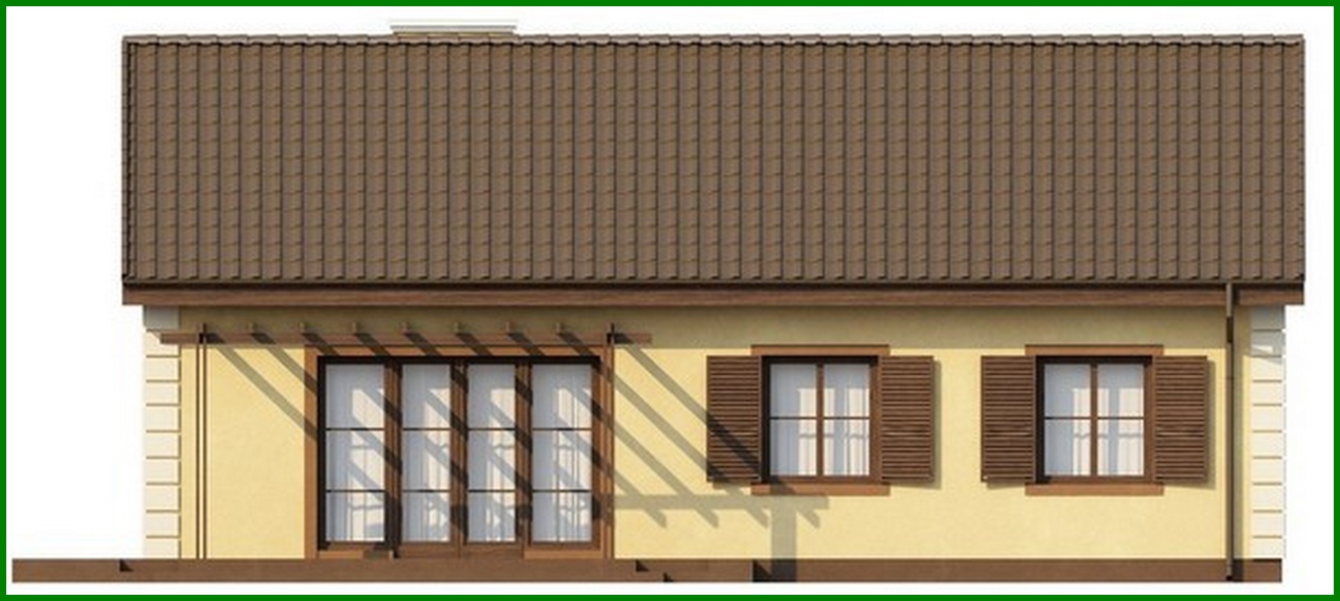 Visualization gallery - Project of a classic house measuring 10 by 10 meters