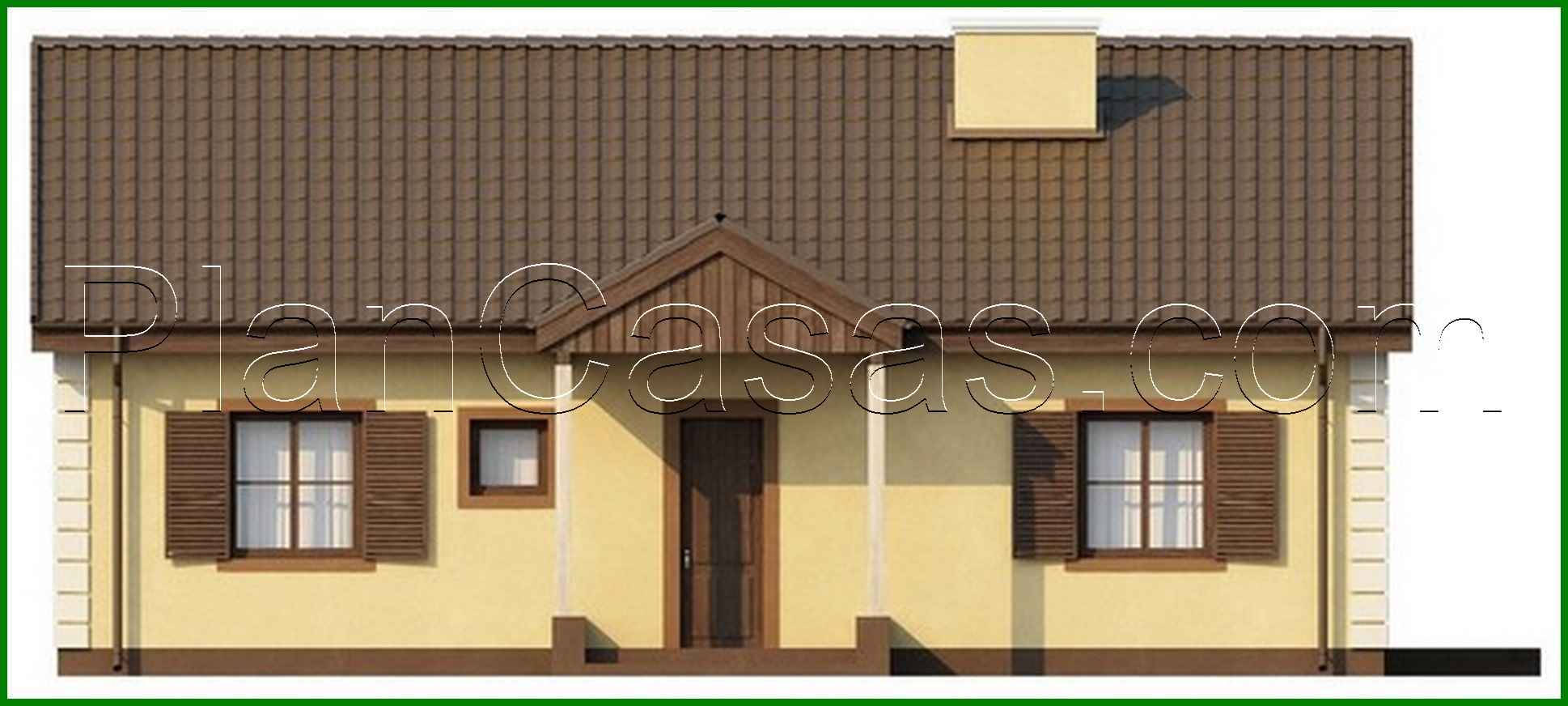 Visualization gallery - Project of a classic house measuring 10 by 10 meters