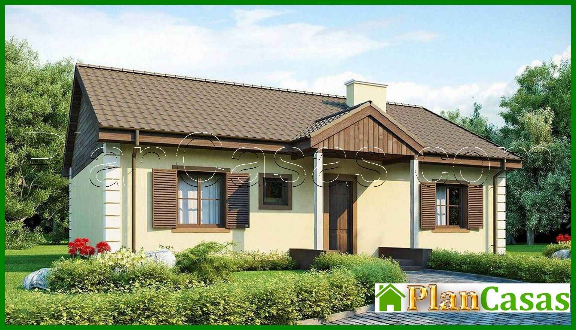 Project of a classic house measuring 10 by 10 meters