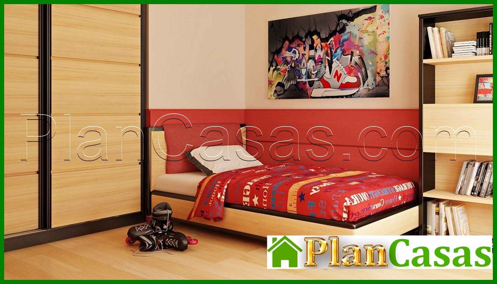 Galería de visualizaciones - Proyecto de una casa de dos plantas con garaje lateral