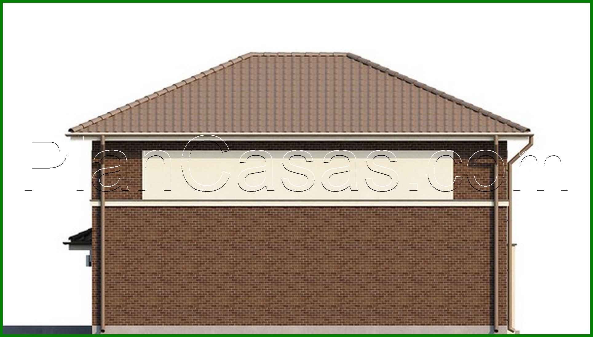 Galería de visualizaciones - Proyecto de una casa de dos plantas con garaje lateral