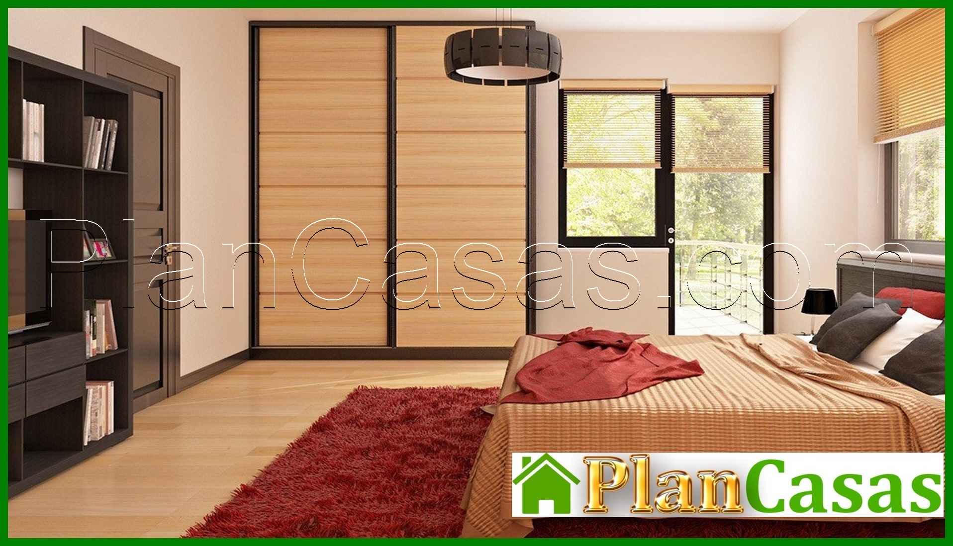 Galería de visualizaciones - Proyecto de una casa de dos plantas con garaje lateral