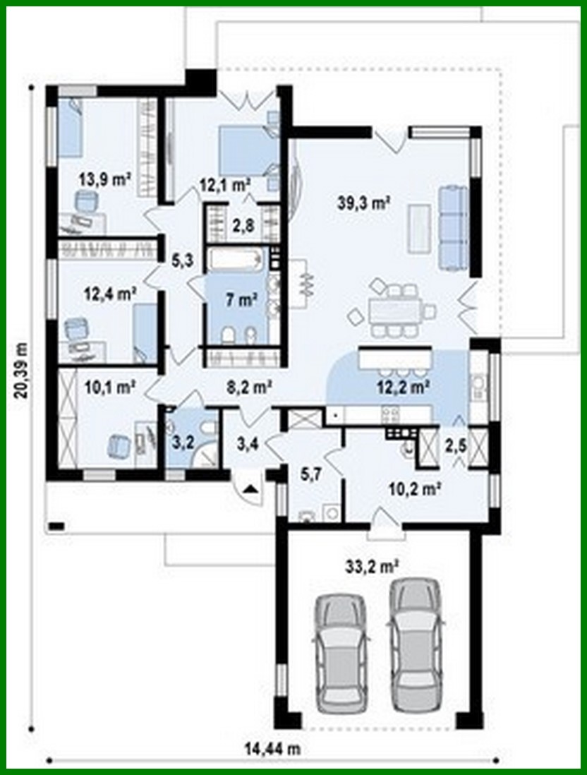 Visualization gallery - House project for a large family