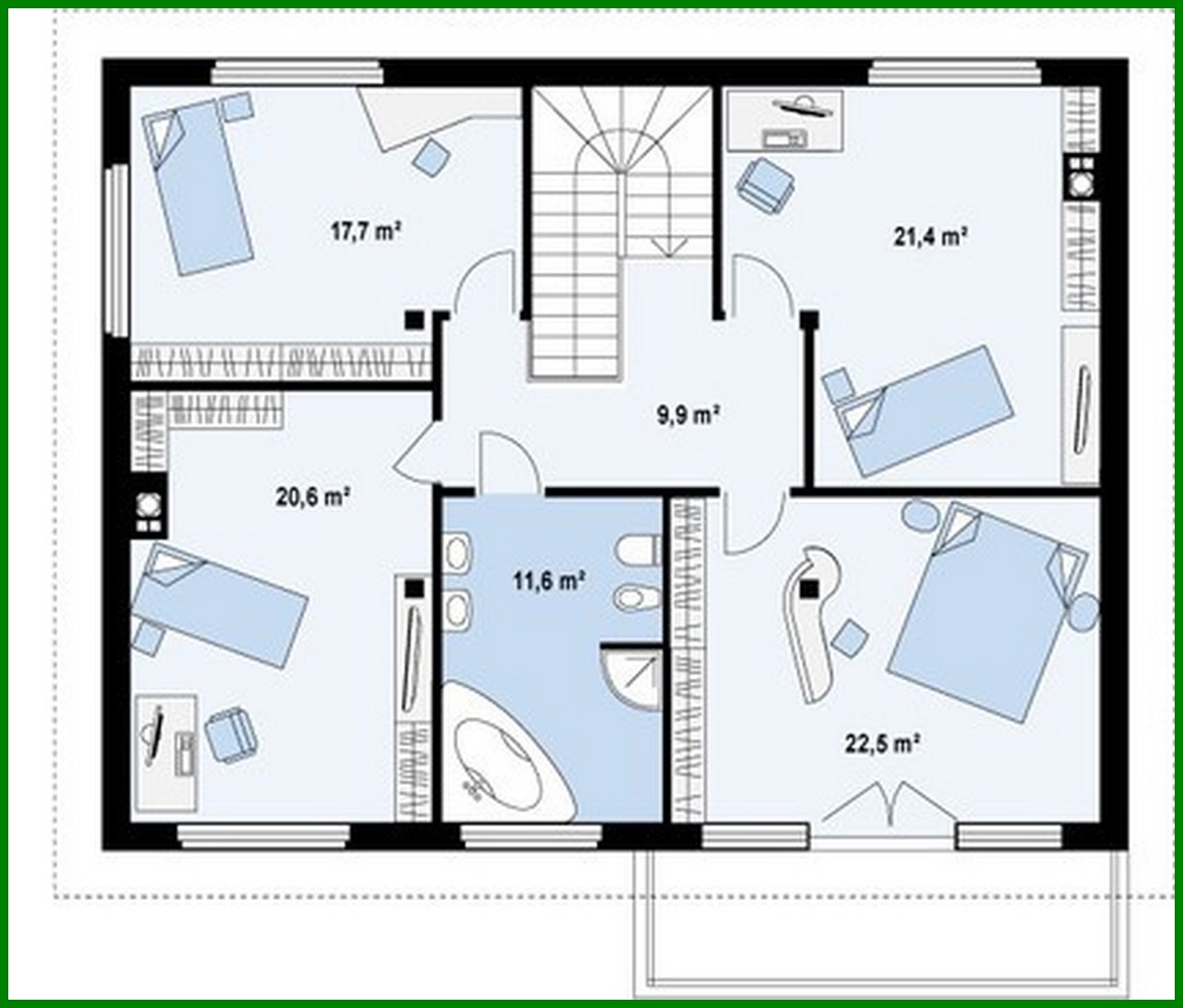 Galería de visualizaciones - Proyecto de una casa de campo de dos plantas con garaje para un coche