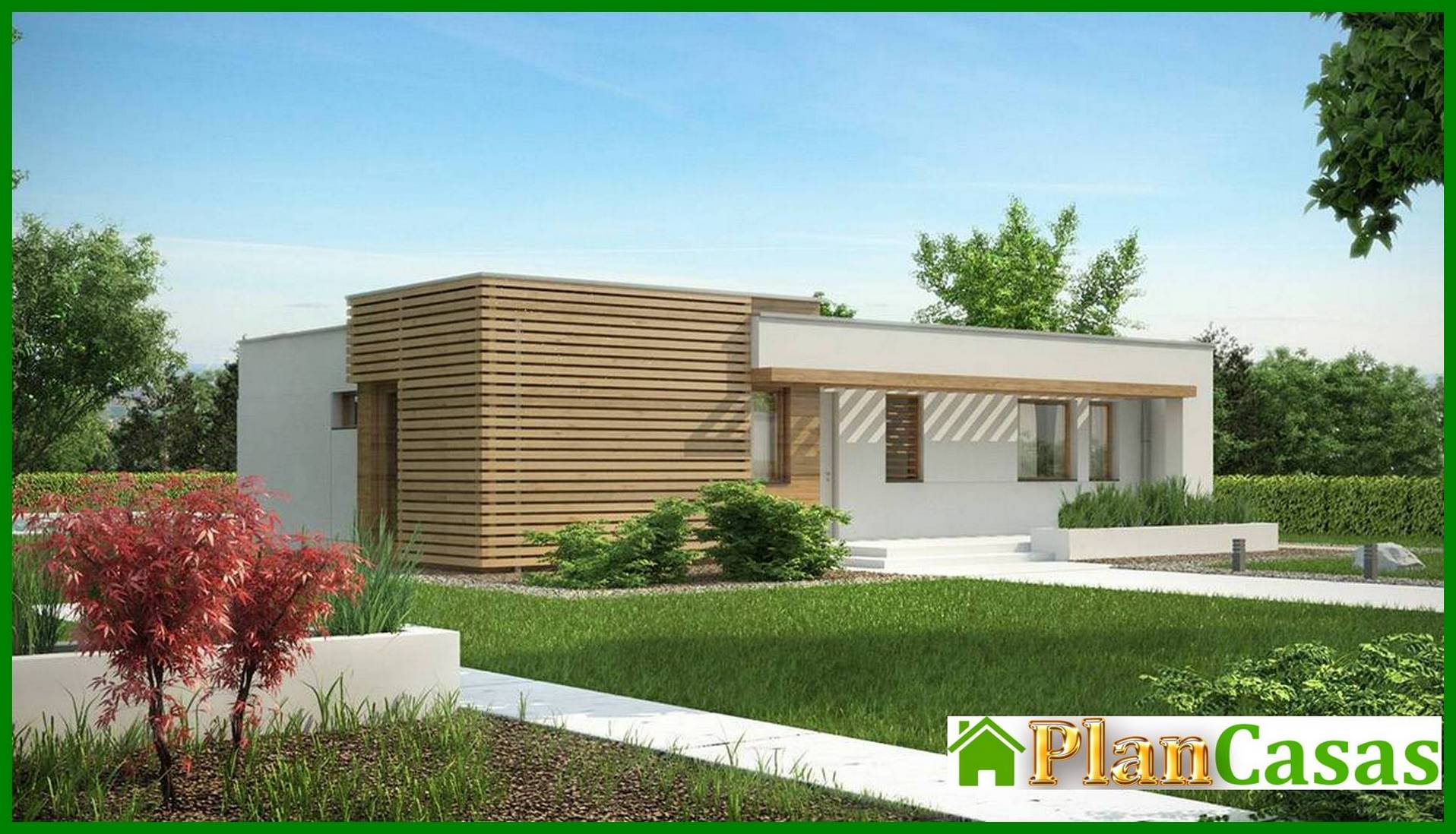 Visualization gallery - The project of a one-story bungalow-style cottage