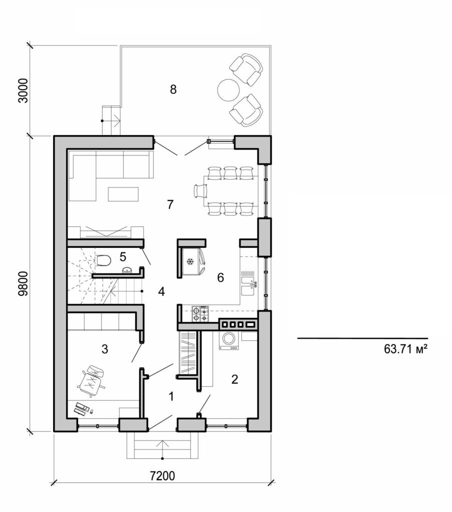 Galería de visualizaciones - Casa de dos plantas