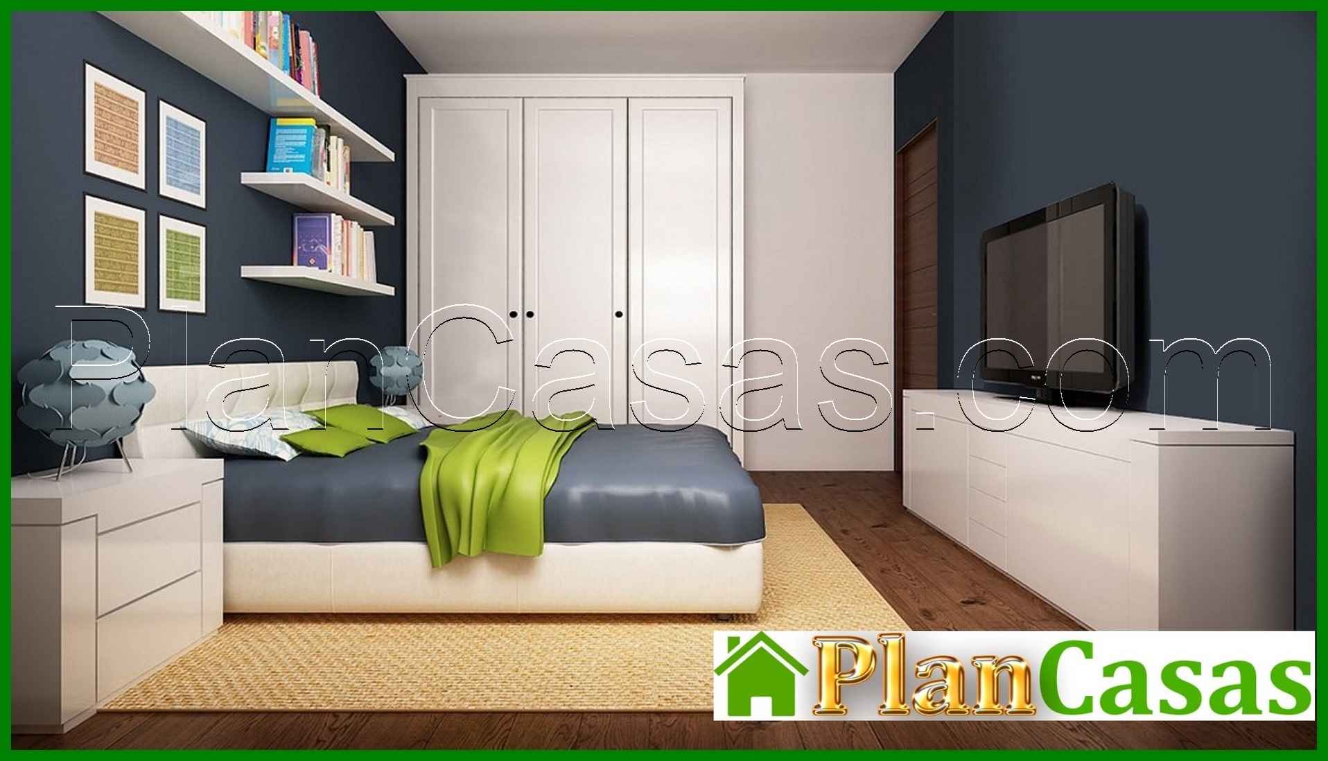 Galería de visualizaciones - Proyecto de una casa con techo a dos aguas y habitación en el ático