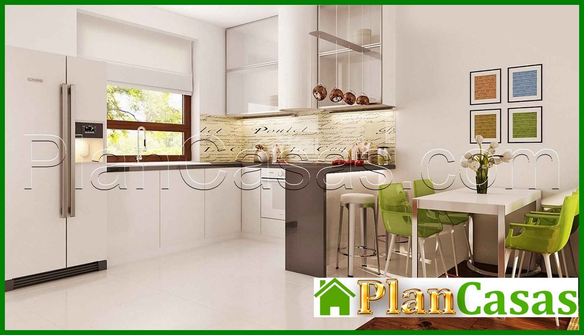 Galería de visualizaciones - Proyecto de una casa con techo a dos aguas y habitación en el ático