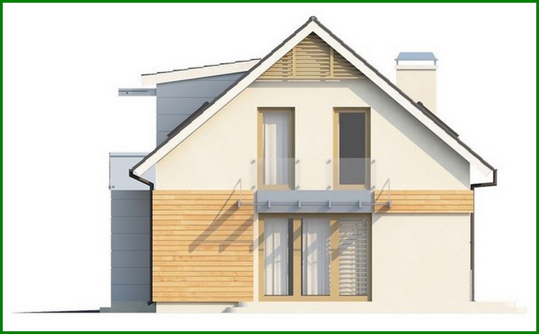 Galería de visualizaciones - Proyecto de una casa clásica con elementos modernos