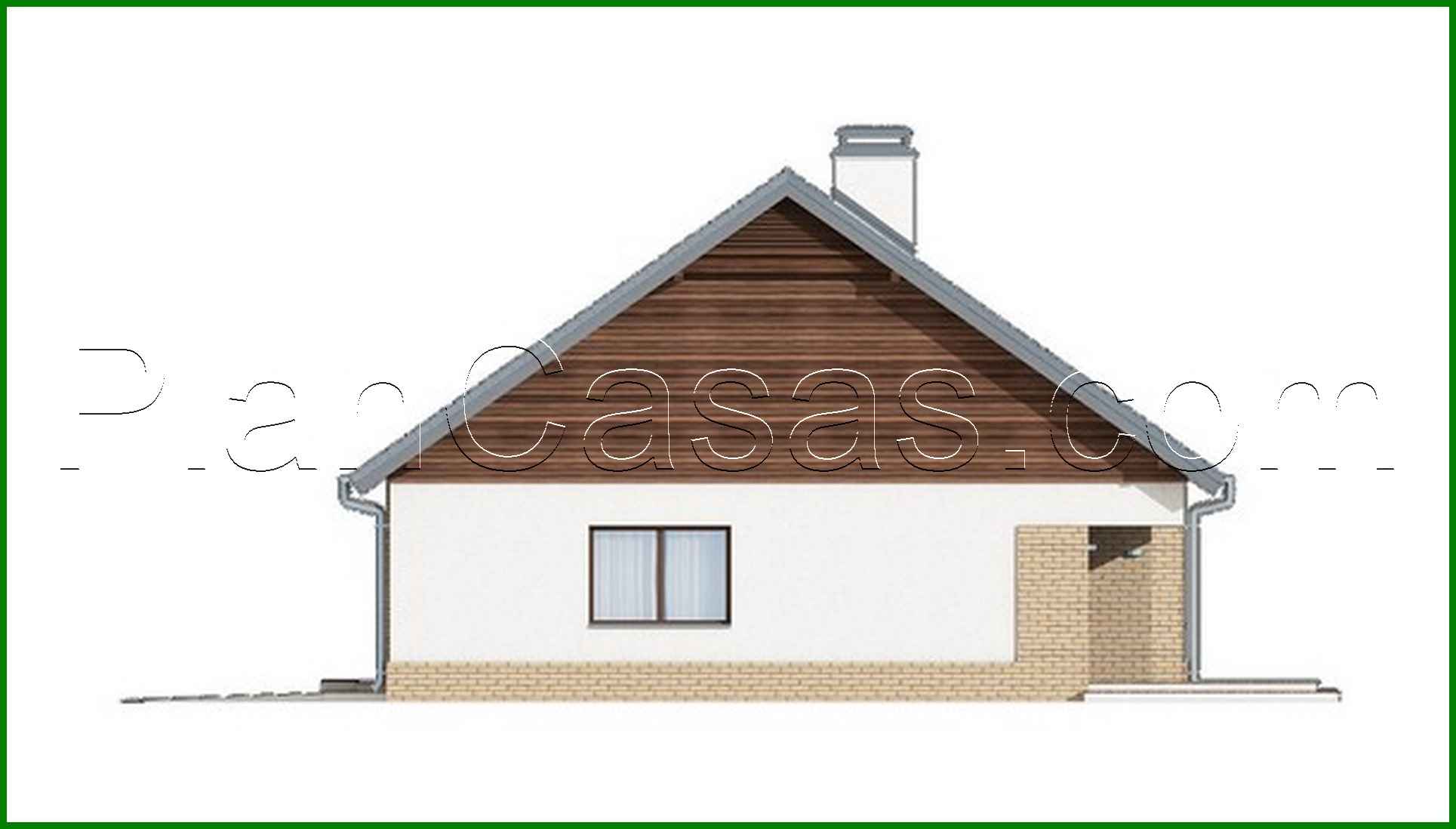 Galería de visualizaciones - Proyecto de una casa de campo de una planta con ático