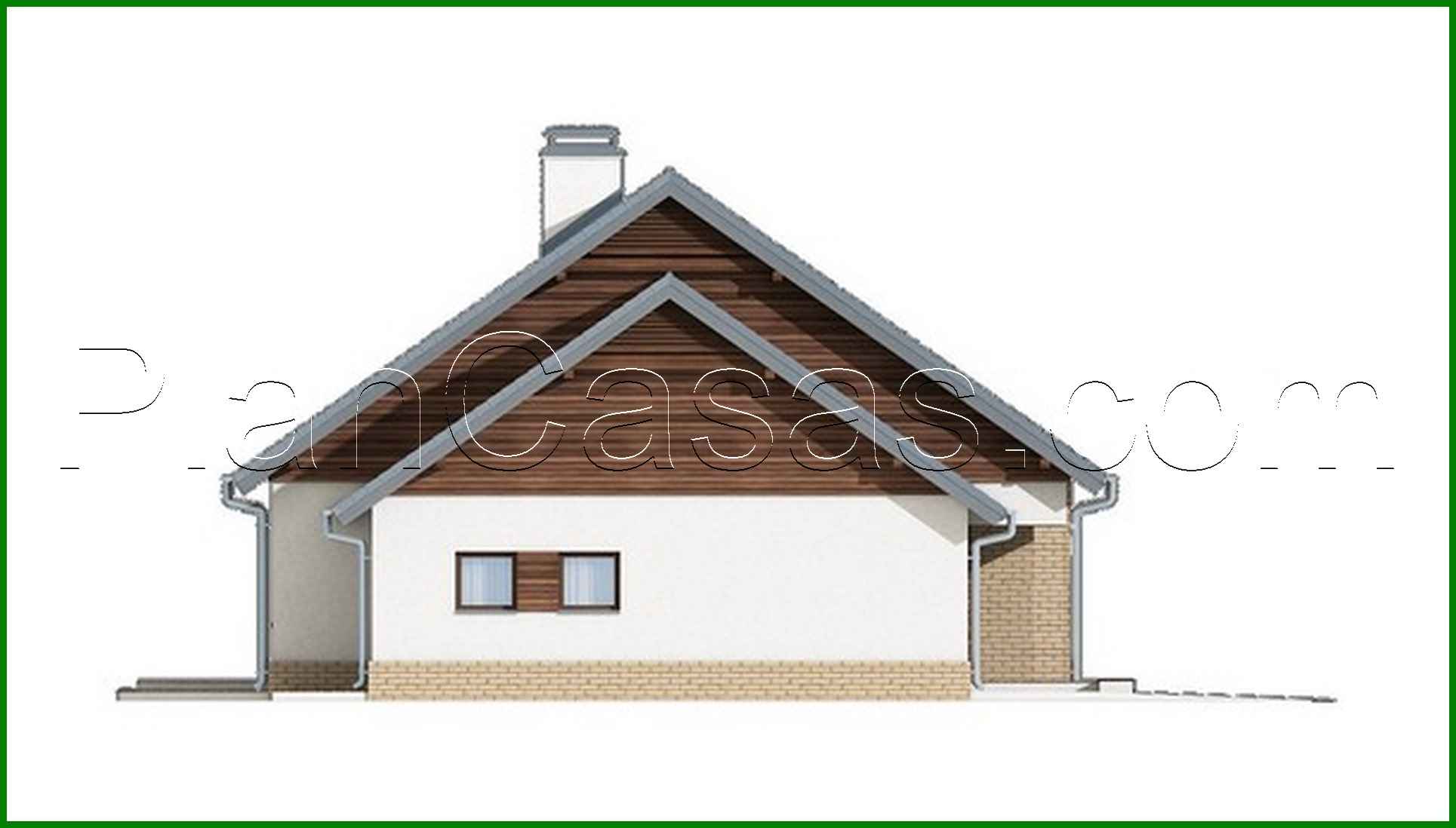 Galería de visualizaciones - Proyecto de una casa de campo de una planta con ático