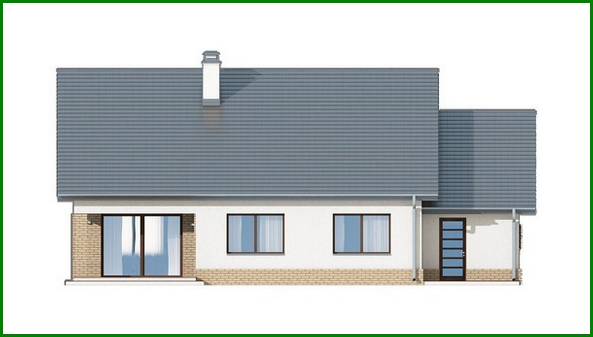 Galería de visualizaciones - Proyecto de una casa de campo de una planta con ático