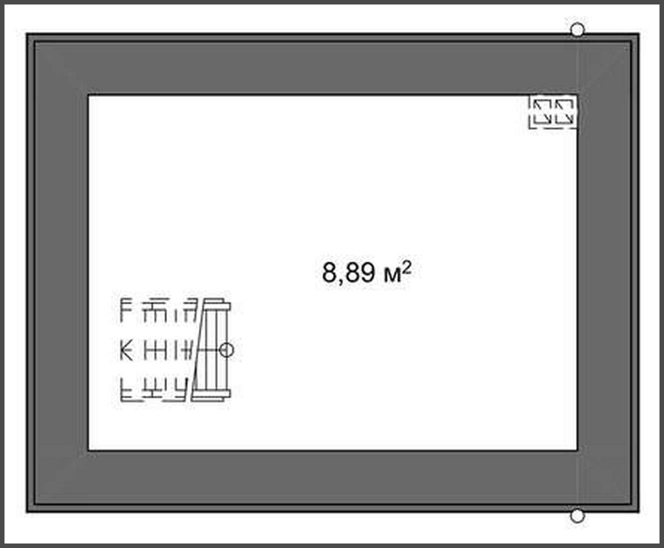 Visualization gallery - The project of a home workshop with a basement with a total area of 20 square meters. m