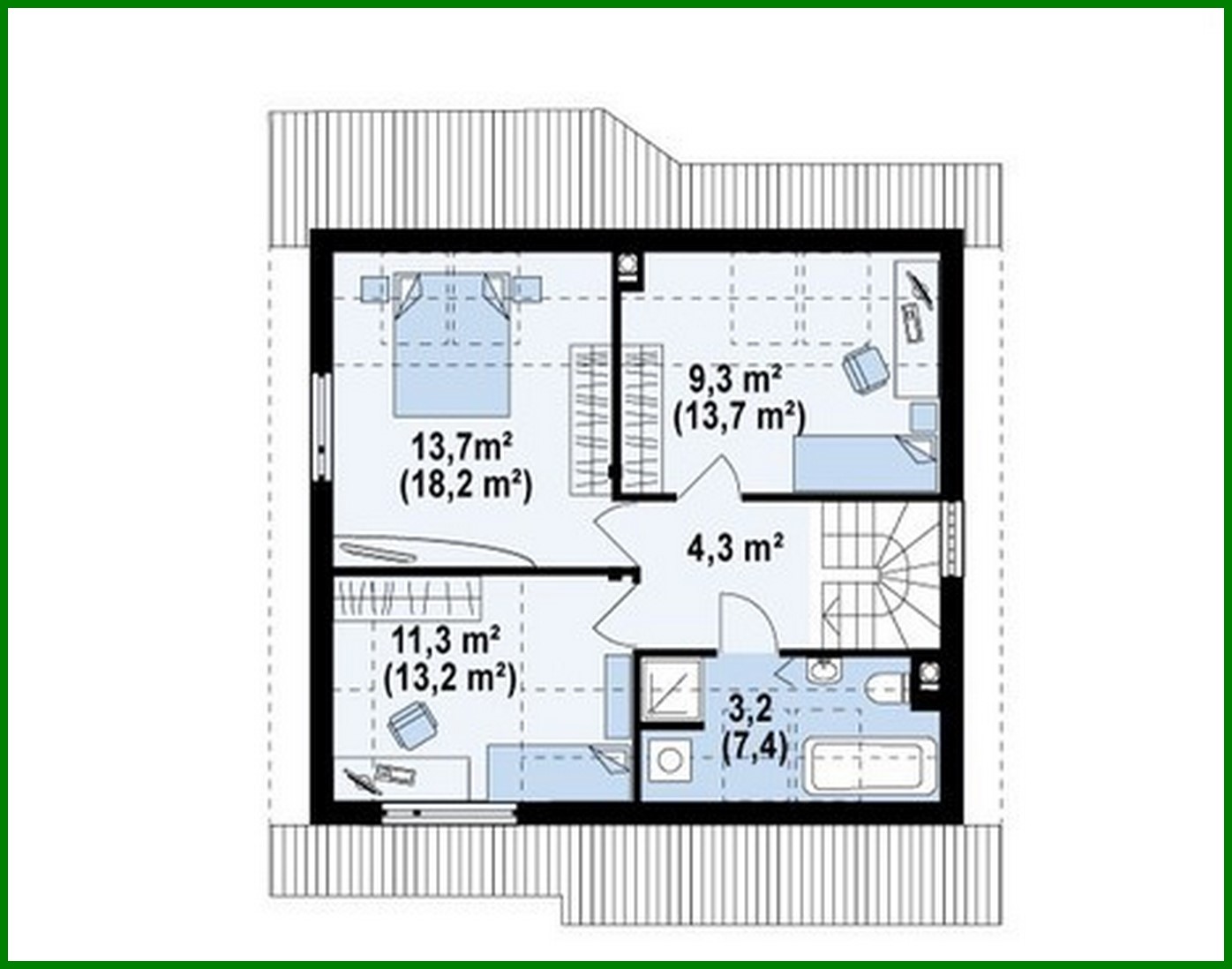 Galería de visualizaciones - Proyecto de casa pequeña y práctica