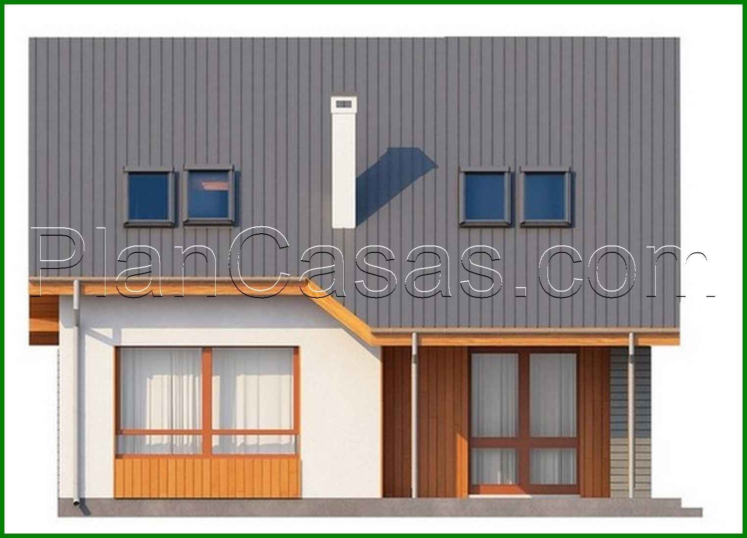 Galería de visualizaciones - Proyecto de casa pequeña y práctica