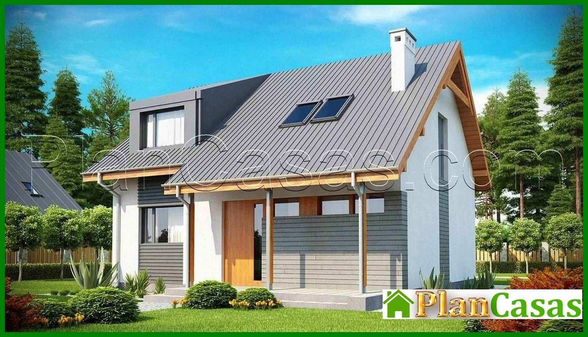 Galería de visualizaciones - Proyecto de casa pequeña y práctica