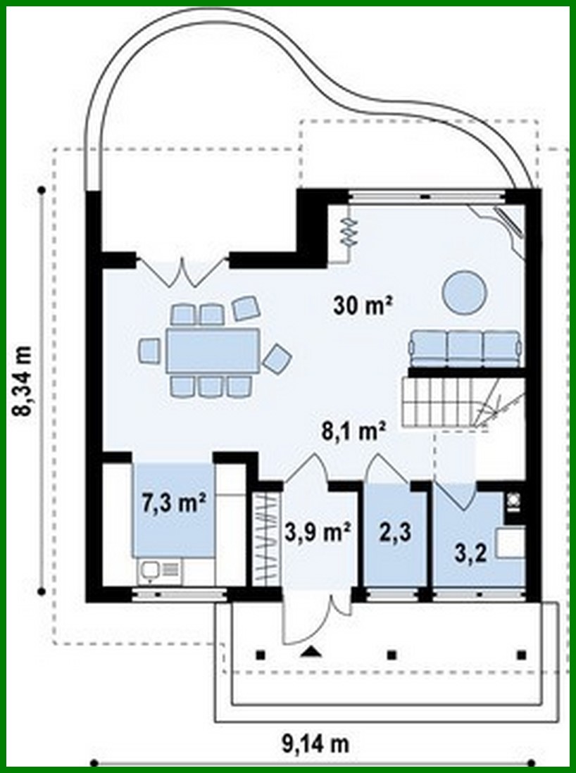 Galería de visualizaciones - Proyecto de casa pequeña y práctica