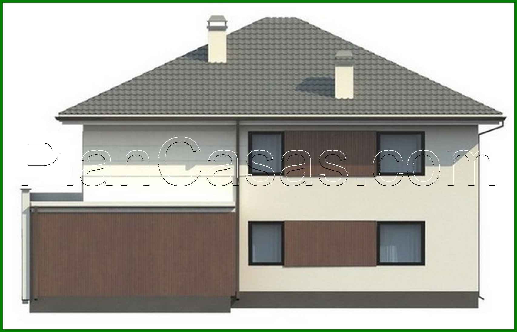 Visualization gallery - The project of a two-story house with modern elements