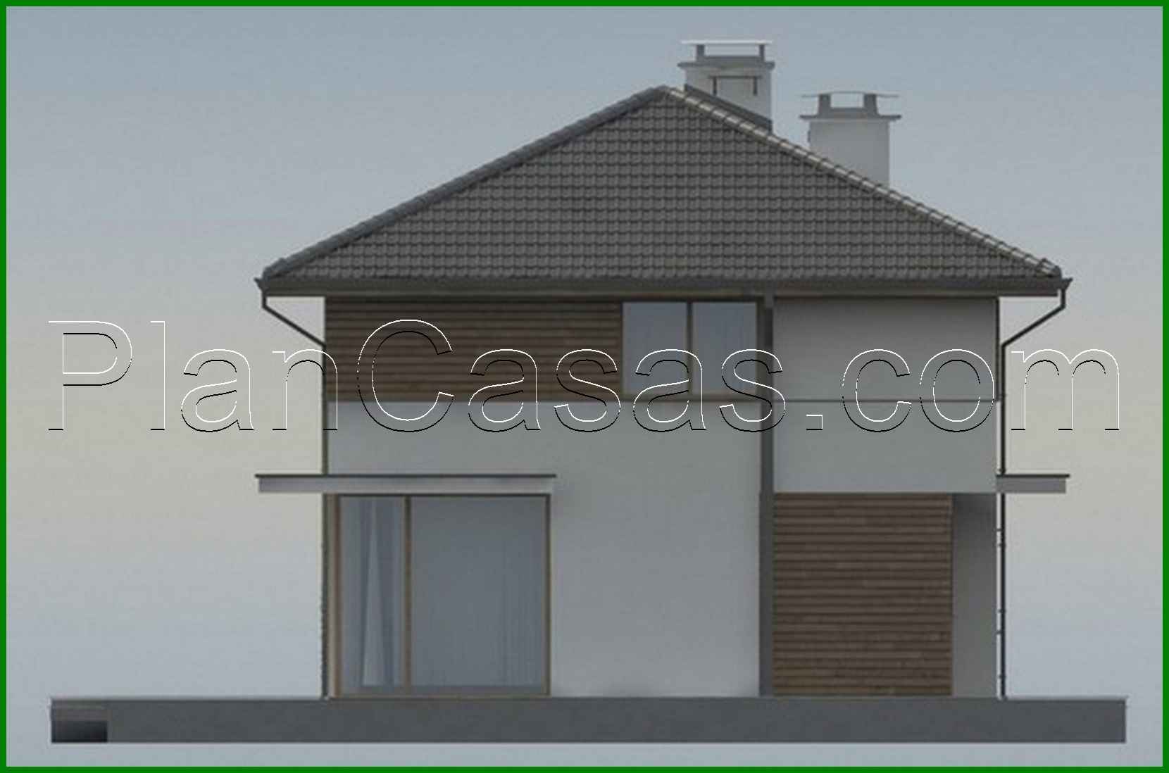 Galería de visualizaciones - Proyecto de una casa de campo de dos plantas con dormitorios adicionales