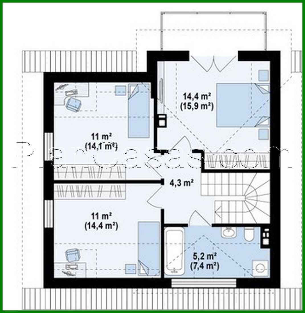 Galería de visualizaciones - Proyecto de una pequeña casa de campo con ventanas de tejado