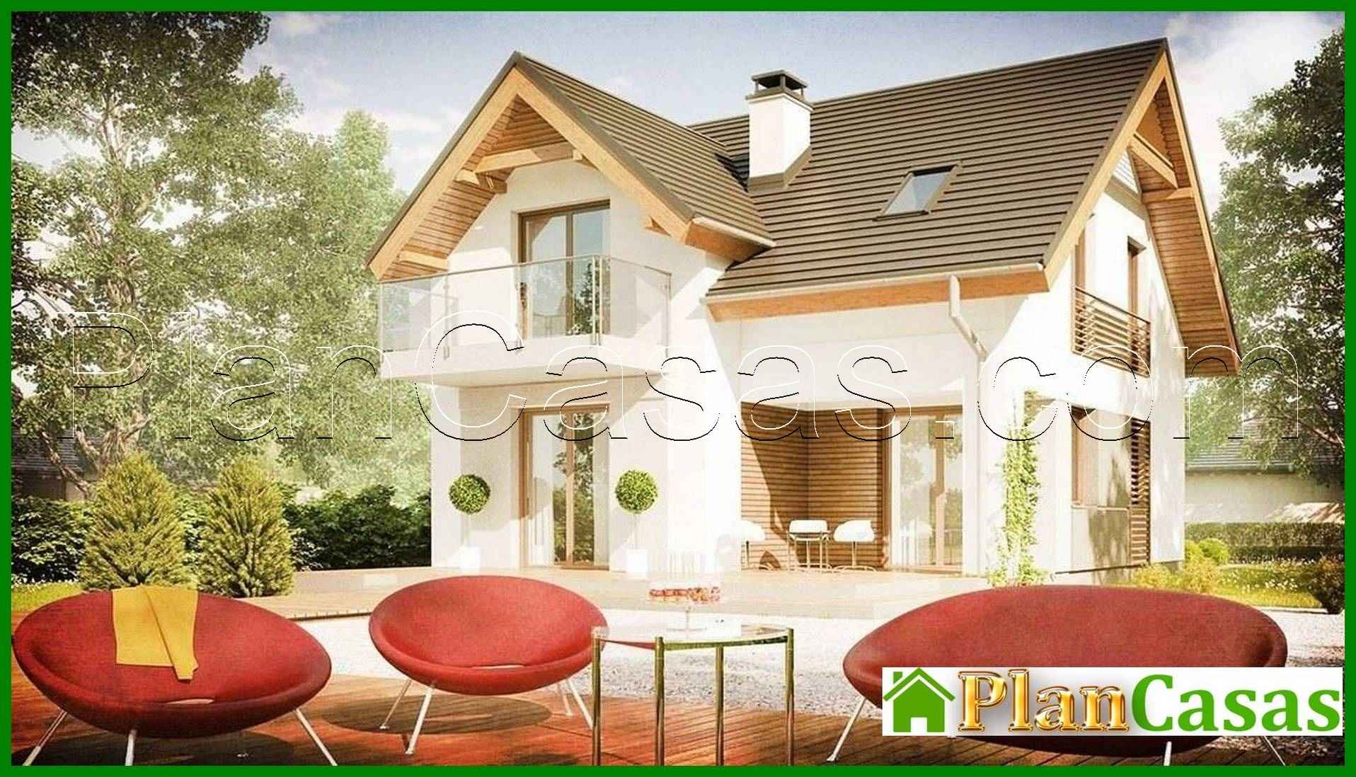 Galería de visualizaciones - Proyecto de una pequeña casa de campo con ventanas de tejado