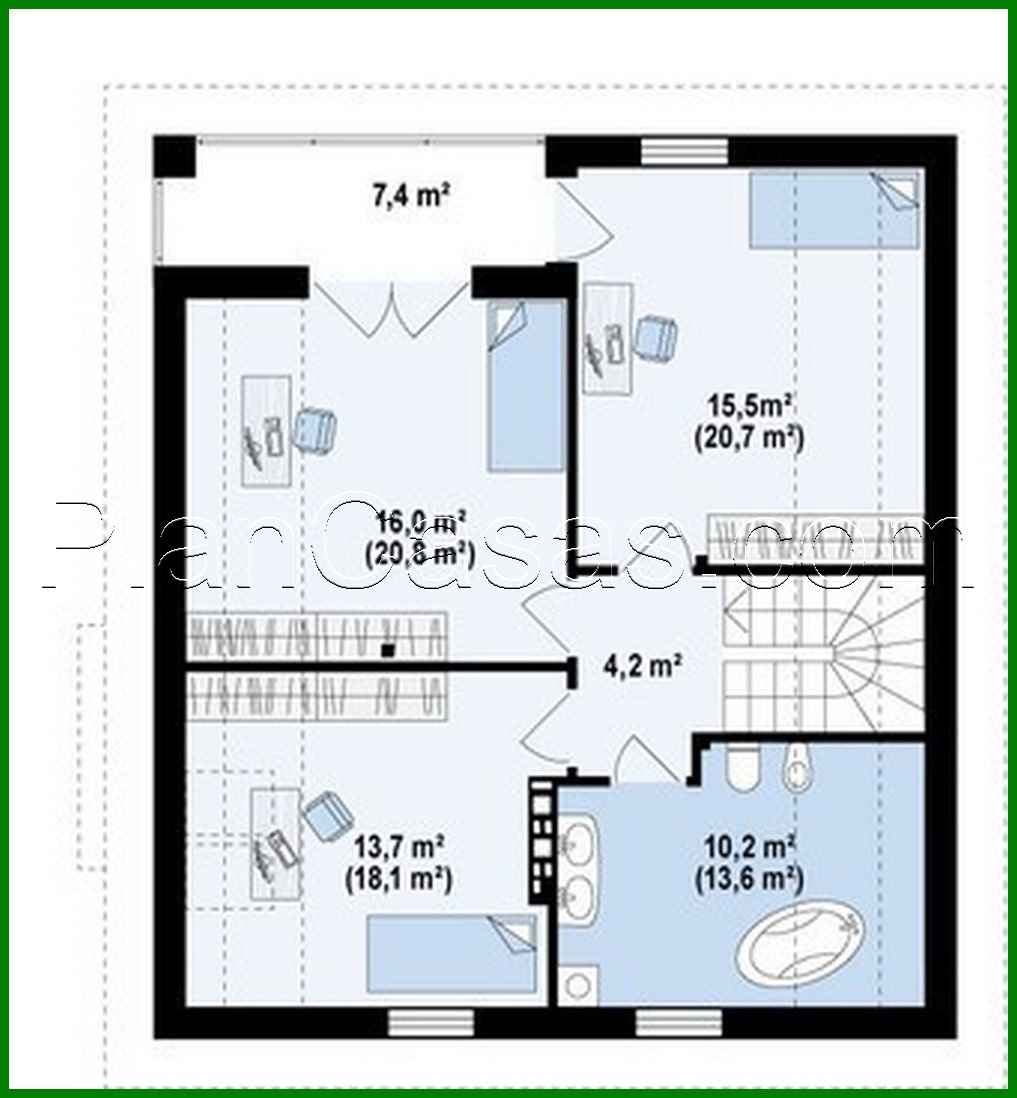 Visualization gallery - House project with attic and bay window