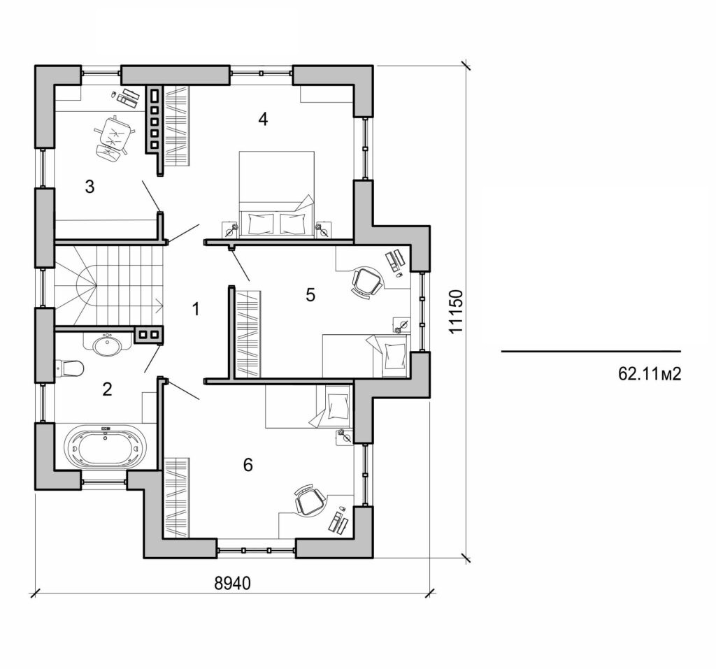 Galería de visualizaciones - Casa de dos plantas