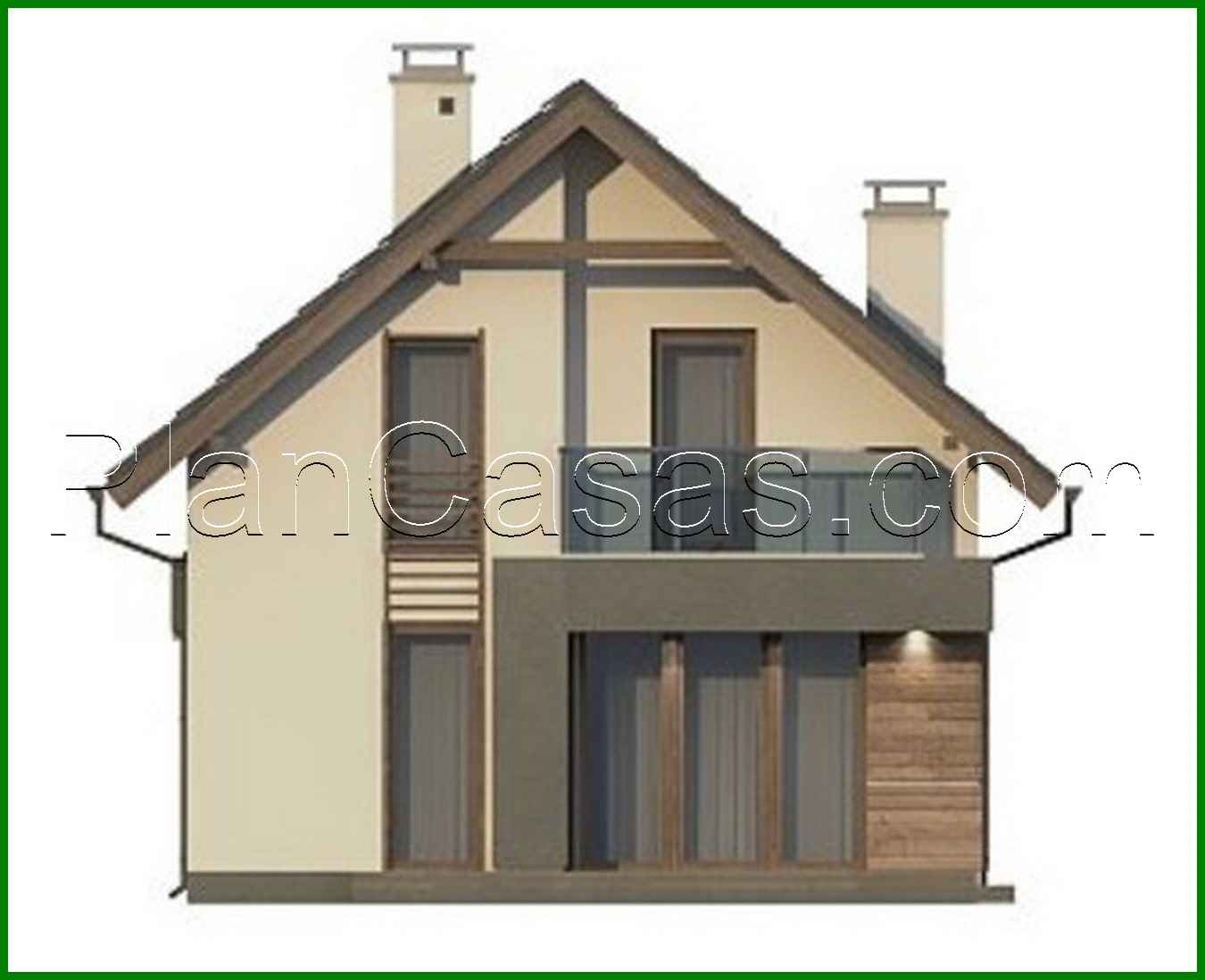 Visualization gallery - Small classic house project for a narrow plot