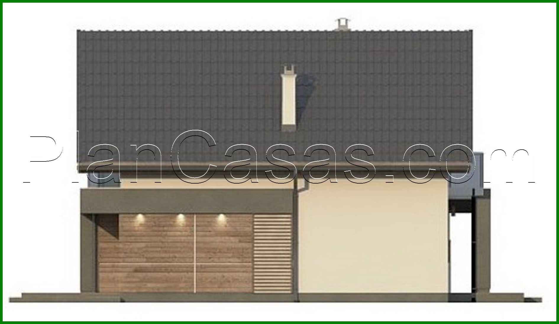 Visualization gallery - Small classic house project for a narrow plot