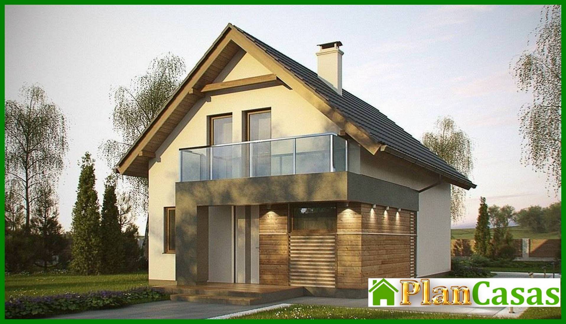 Small classic house project for a narrow plot