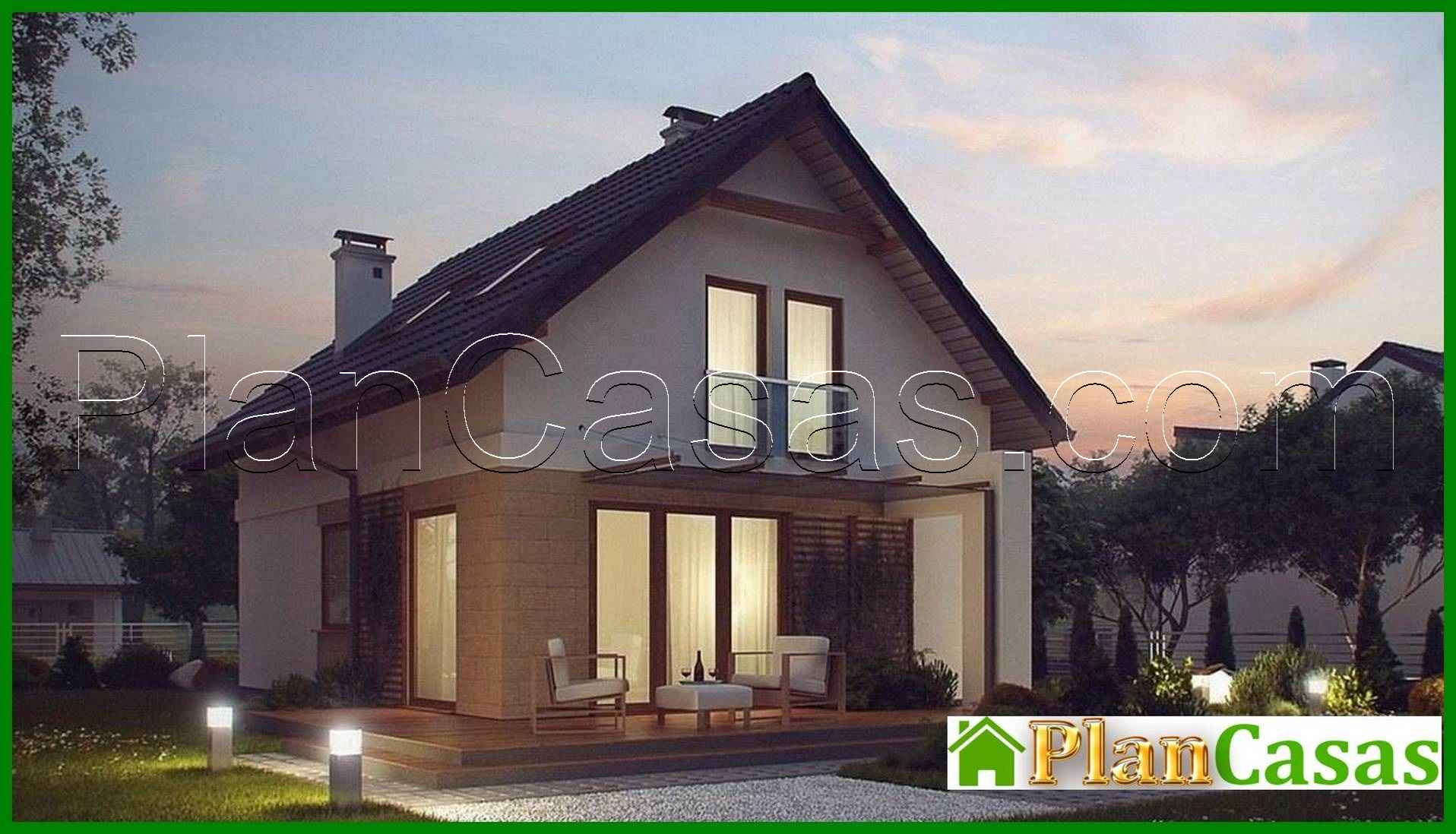 Galería de visualizaciones - Proyecto de una pequeña casa de campo para una parcela estrecha