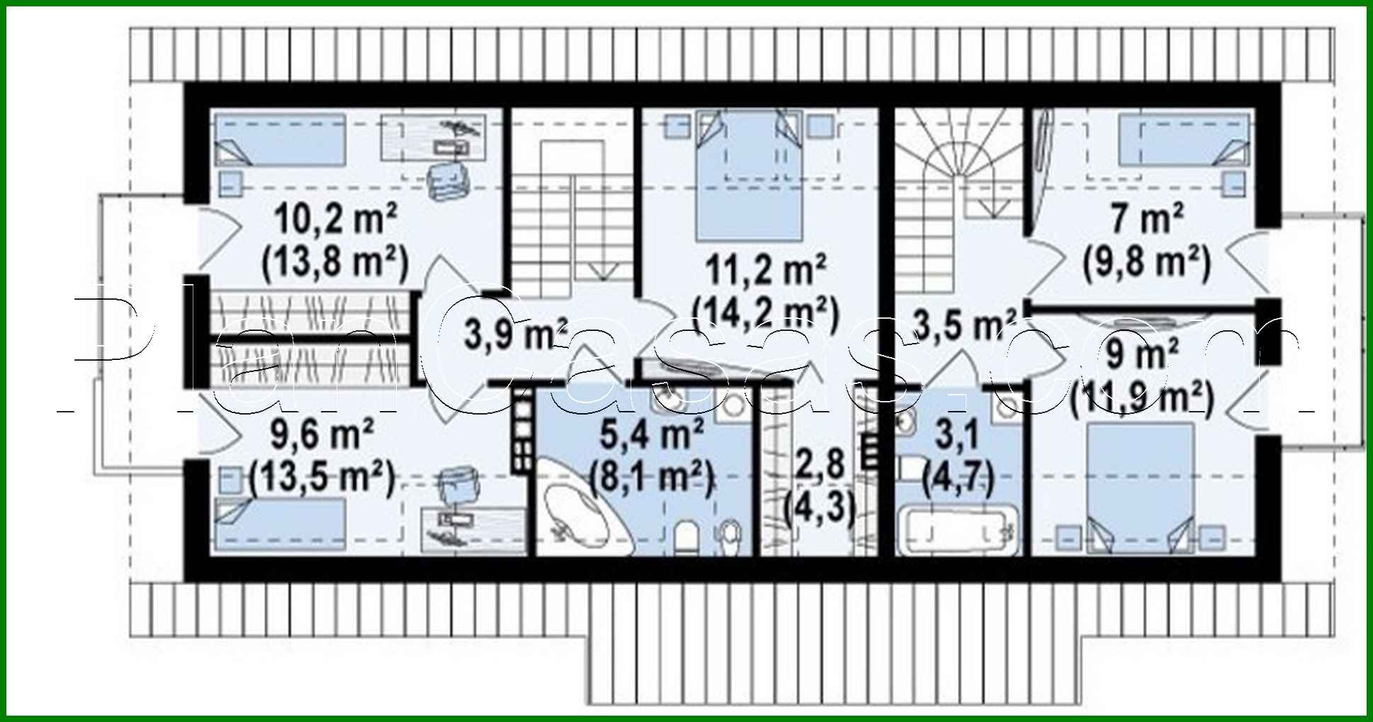 Galería de visualizaciones - Proyecto de una casa de campo para dos familias con entradas separadas